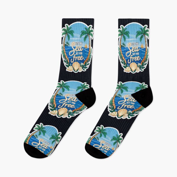 Item preview, Let The Sea Set You Free Funny Travel Quote designed and sold by TheArtOfPat.