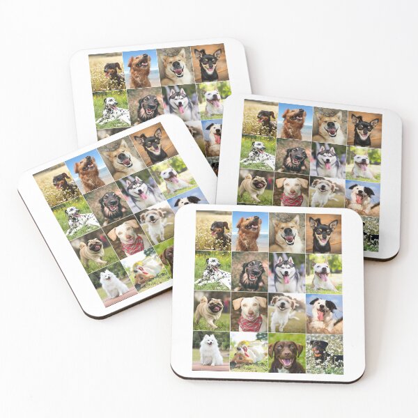 Item preview, Adorable Smiling Dog Photo Collage designed and sold by ColorfulPrints.