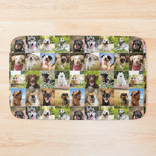 Item preview, Adorable Smiling Dog Photo Collage designed and sold by ColorfulPrints.