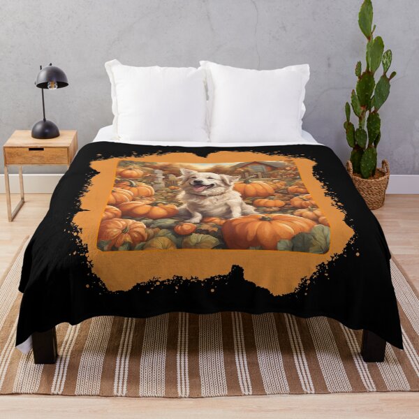 Item preview, Halloween Pumpkins Pumpkin Dog Autumn Animals designed and sold by Design_Your_Day.