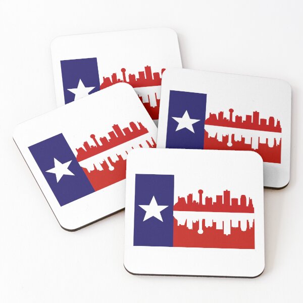 Item preview, Texas Flag Dallas Skyline  designed and sold by bnosovitsky.