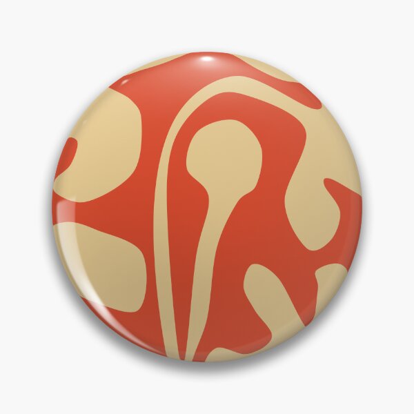 Item preview, Cozy Matisse Cutouts Inspired Floral Pattern in Orange and Beige designed and sold by Deutschic.