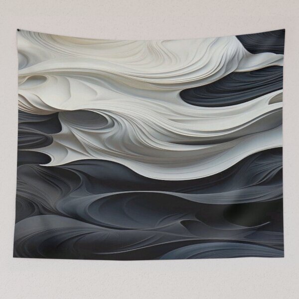 Item preview, White and Black Painting designed and sold by adoredigitals.