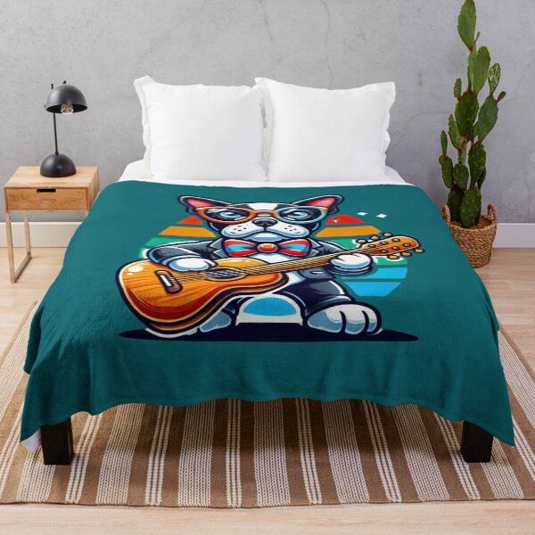 Item preview, Cute French Bulldog Playing a Guitar designed and sold by Right-UR.