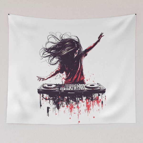 Item preview, DJ Girl Dancing designed and sold by Sketch-Shack.