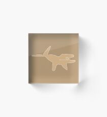 Nazca Whale 001 Acrylic Block