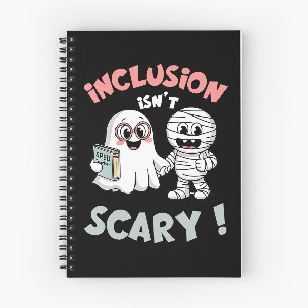 Item preview, inclusion isnt scary sped teacher ghost mummy designed and sold by ArtFeverShop.
