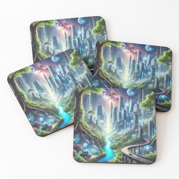 Item preview, Futuristic Harmony: The City of Nature and Technology designed and sold by Meta2Physical.
