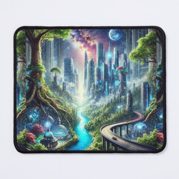 Item preview, Futuristic Harmony: The City of Nature and Technology designed and sold by Meta2Physical.