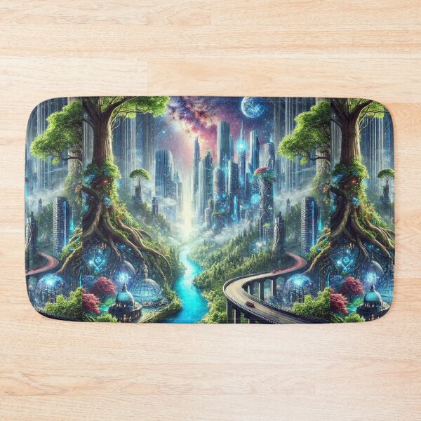Item preview, Futuristic Harmony: The City of Nature and Technology designed and sold by Meta2Physical.