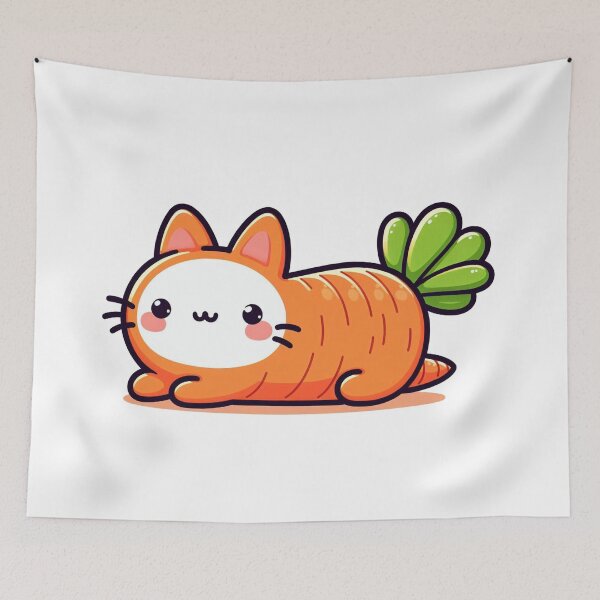 Item preview, Cat carrot 2 designed and sold by BulgariAI.