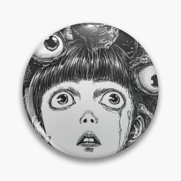 Item preview, Eyes That Mourn – black and white horror manga anime girl designed and sold by ForsakenFrames.
