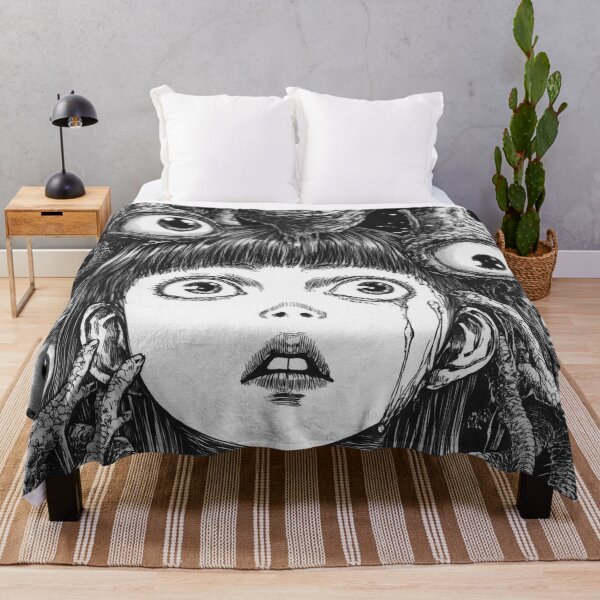 Item preview, Eyes That Mourn – black and white horror manga anime girl designed and sold by ForsakenFrames.