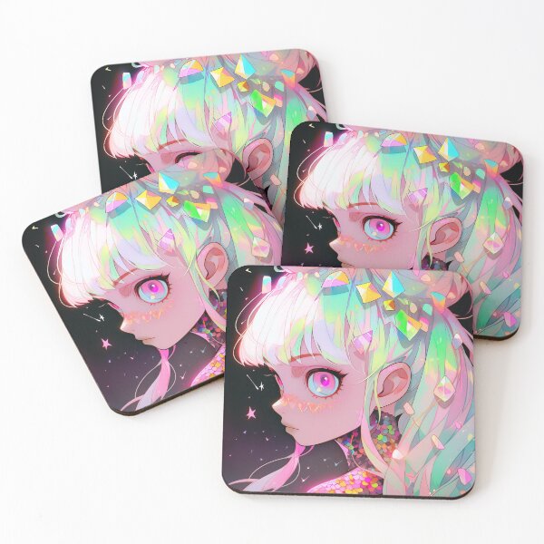 Item preview, Cute Crystal Pastel Pink Anime Girl designed and sold by bubblegoth.