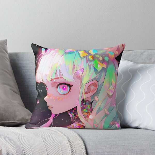 Item preview, Cute Crystal Pastel Pink Anime Girl designed and sold by bubblegoth.