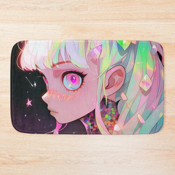 Item preview, Cute Crystal Pastel Pink Anime Girl designed and sold by bubblegoth.