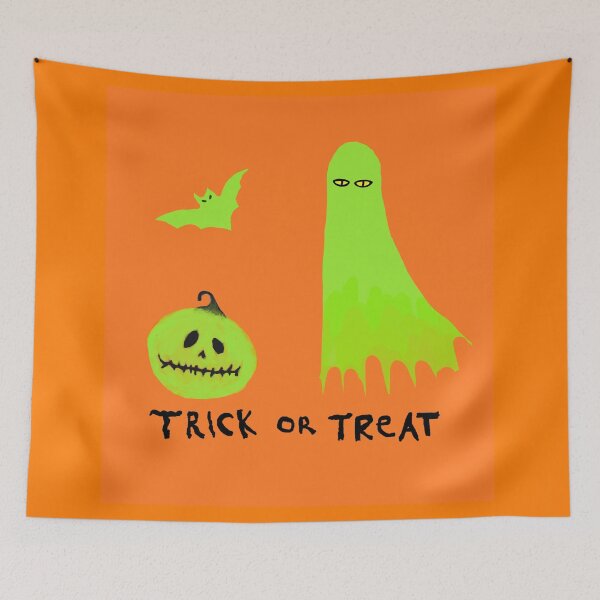 Item preview, Trick or Treat (orange background) designed and sold by Jitterbird.