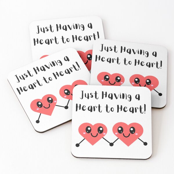 Item preview, Heart to Heart - Cute Smiling Hearts Holding Hands Design designed and sold by LaughingLabCoat.