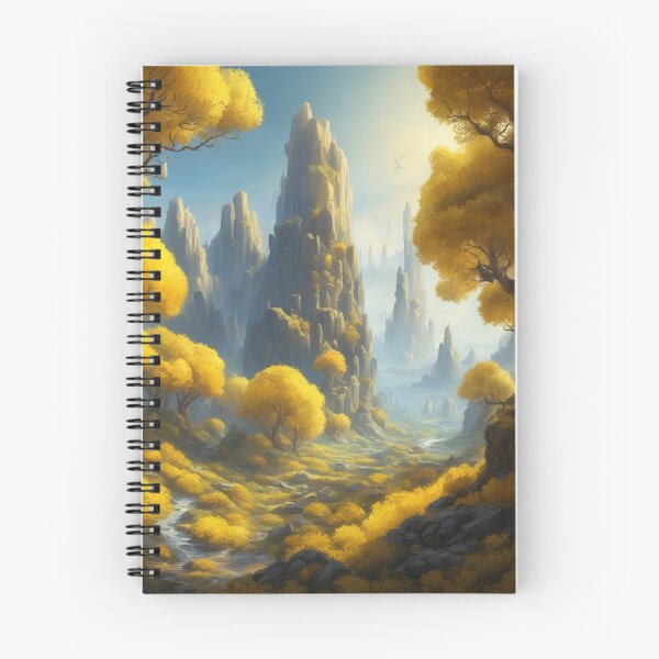 Item preview, Cheese Planet Fantasy Landscape with Yellow Trees designed and sold by hjian8219.