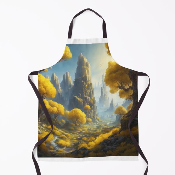 Item preview, Cheese Planet Fantasy Landscape with Yellow Trees designed and sold by hjian8219.