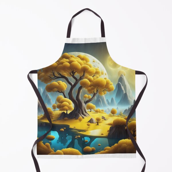 Item preview, Cheese Planet Fantasy Landscape with Yellow Trees designed and sold by hjian8219.