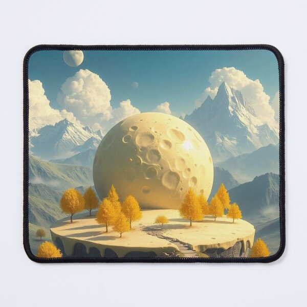 Item preview, Cheese Planet Fantasy Landscape with Yellow Trees designed and sold by hjian8219.