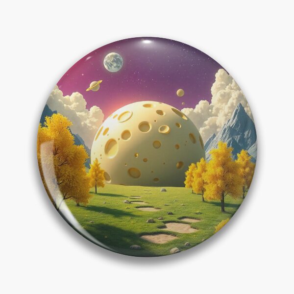 Item preview, Cheese Planet Fantasy Landscape with Yellow Trees designed and sold by hjian8219.