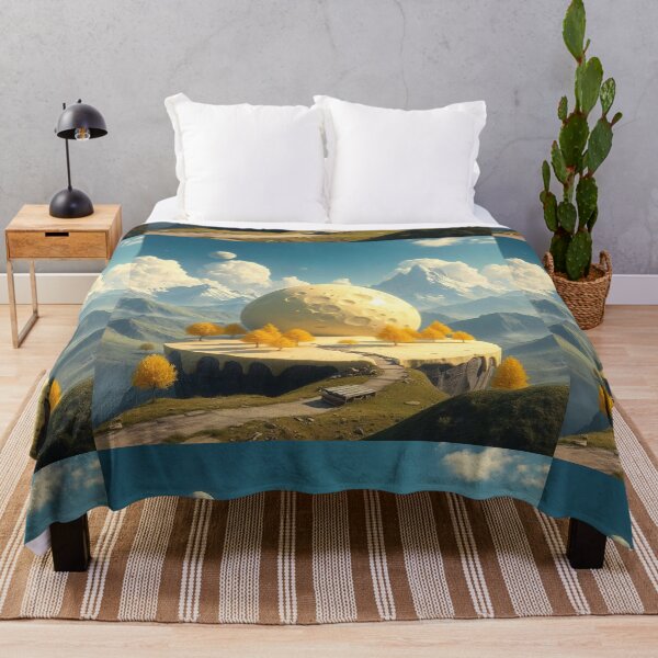 Item preview, Cheese Planet Fantasy Landscape with Yellow Trees designed and sold by hjian8219.