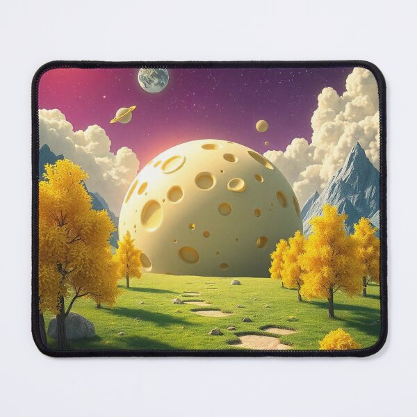 Item preview, Cheese Planet Fantasy Landscape with Yellow Trees designed and sold by hjian8219.