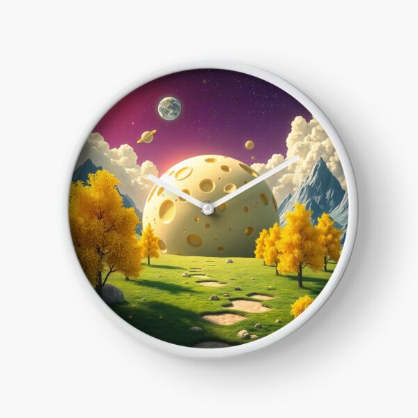 Item preview, Cheese Planet Fantasy Landscape with Yellow Trees designed and sold by hjian8219.
