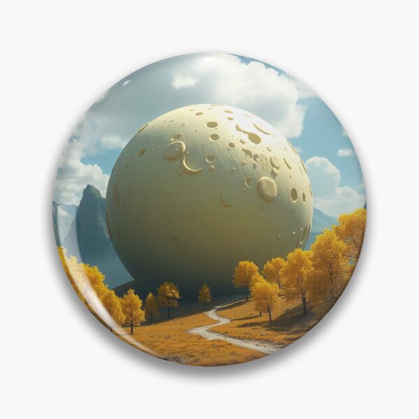 Item preview, Cheese Planet Fantasy Landscape with Yellow Trees designed and sold by hjian8219.