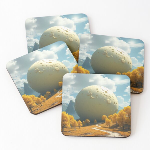 Item preview, Cheese Planet Fantasy Landscape with Yellow Trees designed and sold by hjian8219.