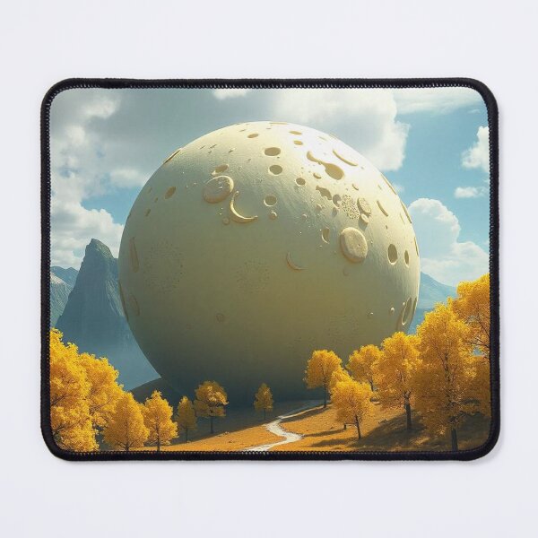 Item preview, Cheese Planet Fantasy Landscape with Yellow Trees designed and sold by hjian8219.
