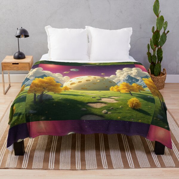 Item preview, Cheese Planet Fantasy Landscape with Yellow Trees designed and sold by hjian8219.