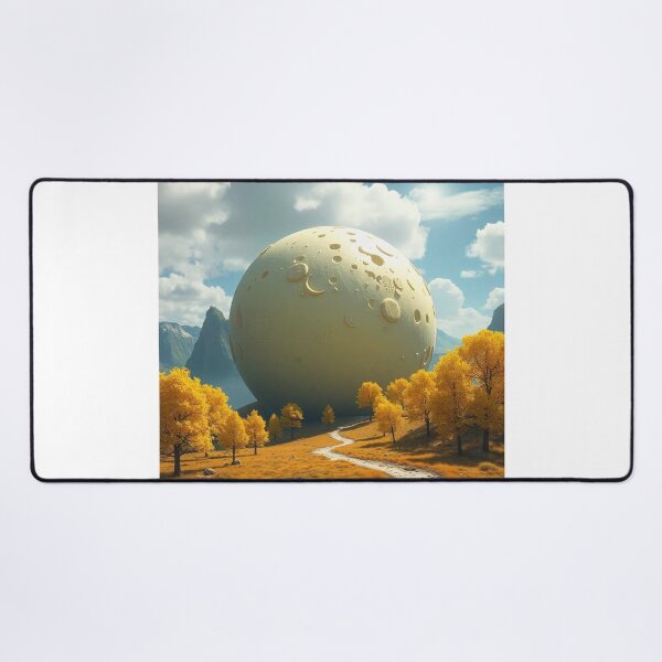 Item preview, Cheese Planet Fantasy Landscape with Yellow Trees designed and sold by hjian8219.