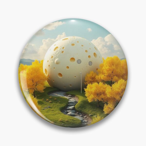 Item preview, Cheese Planet Fantasy Landscape with Yellow Trees designed and sold by hjian8219.