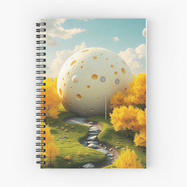 Item preview, Cheese Planet Fantasy Landscape with Yellow Trees designed and sold by hjian8219.