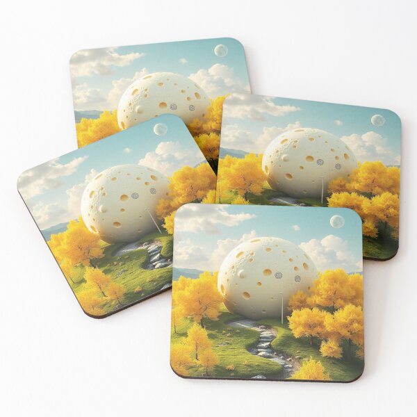 Item preview, Cheese Planet Fantasy Landscape with Yellow Trees designed and sold by hjian8219.