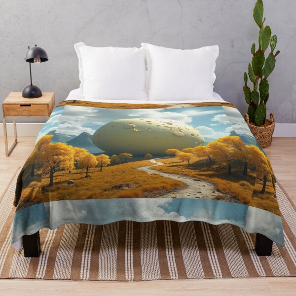 Item preview, Cheese Planet Fantasy Landscape with Yellow Trees designed and sold by hjian8219.
