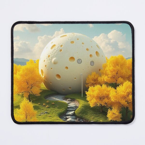 Item preview, Cheese Planet Fantasy Landscape with Yellow Trees designed and sold by hjian8219.