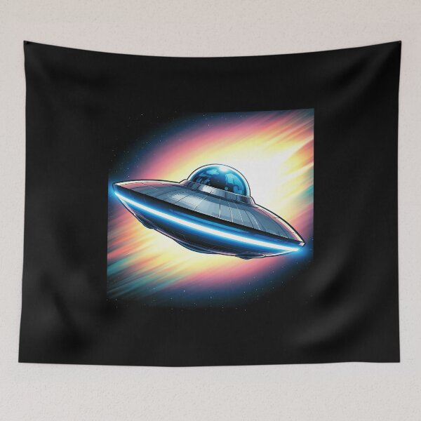 Item preview, Metallic UFO designed and sold by AICreativeArts.