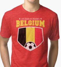 2018 Belgium Soccer TShirt World Football Jersey Cup Tri-blend T-Shirt