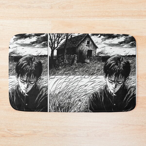 Item preview, Feeling the Echoes – black and white melancholic manga anime boy designed and sold by ForsakenFrames.