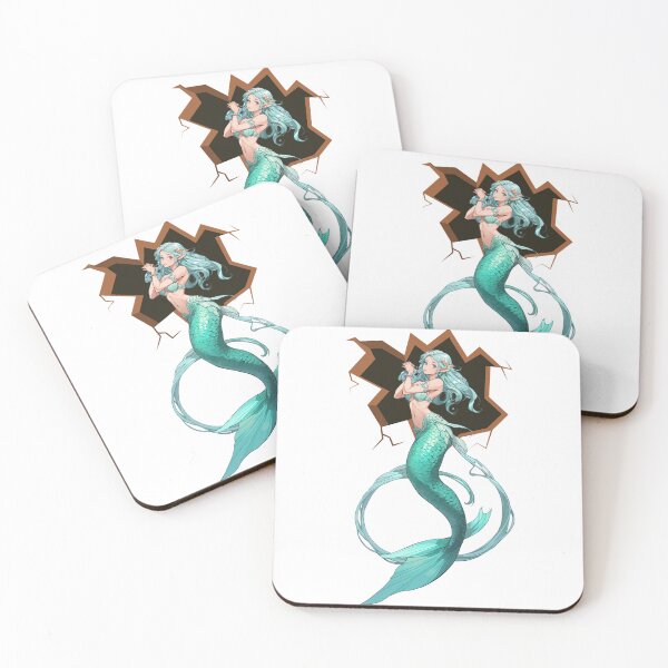 Item preview, -La Sirena-in a black hole three and fun-elf mermaid designed and sold by SirenasWorld.