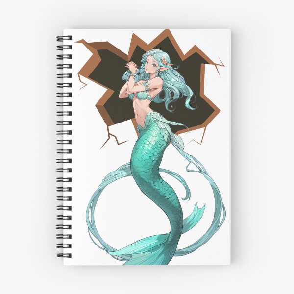 Item preview, -La Sirena-in a black hole three and fun-elf mermaid designed and sold by SirenasWorld.