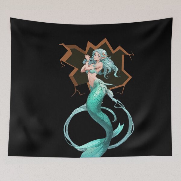 Item preview, -La Sirena-in a black hole three and fun-elf mermaid designed and sold by SirenasWorld.
