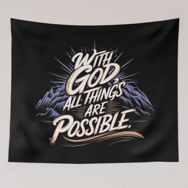 Item preview, With God All Things Are Possible designed and sold by DestinyReborn.