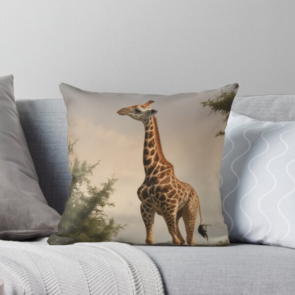 Item preview, Giraffe Standing Tall in the Jungle designed and sold by pmah26.