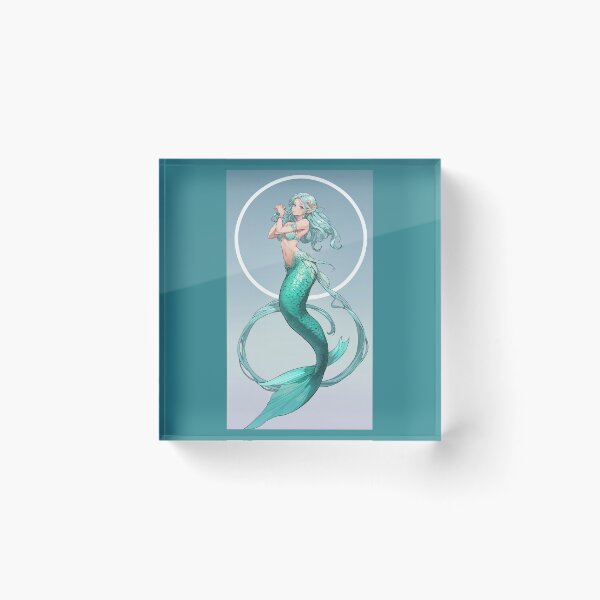 Item preview, La Sirena-in a black hole with background fun elf mermaid designed and sold by SirenasWorld.