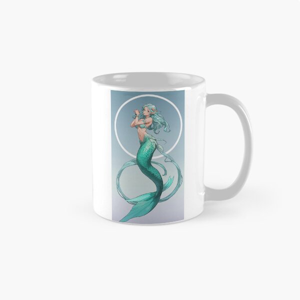 Item preview, La Sirena-in a black hole with background fun elf mermaid designed and sold by SirenasWorld.
